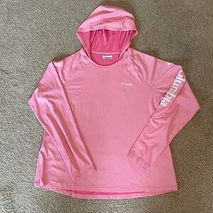 Columbia PFG - OmniShade - Pink Hooded Shirt